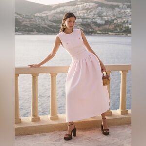 SELF PORTRAIT MIDI TAFFETA DRESS SIZE 10
